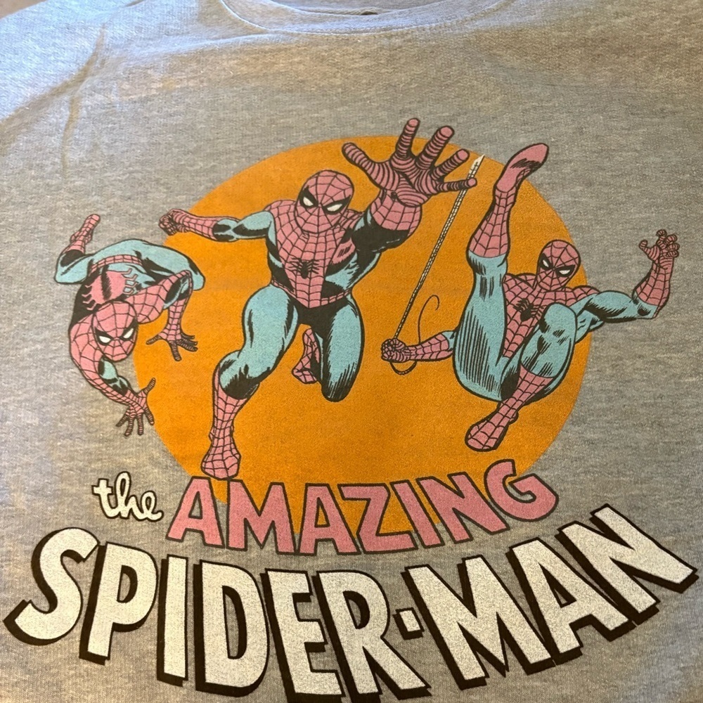 New Official Marvel amazing Spider-Man
Grey crewneck, graphic logo sweatshirt - Picture 8 of 8